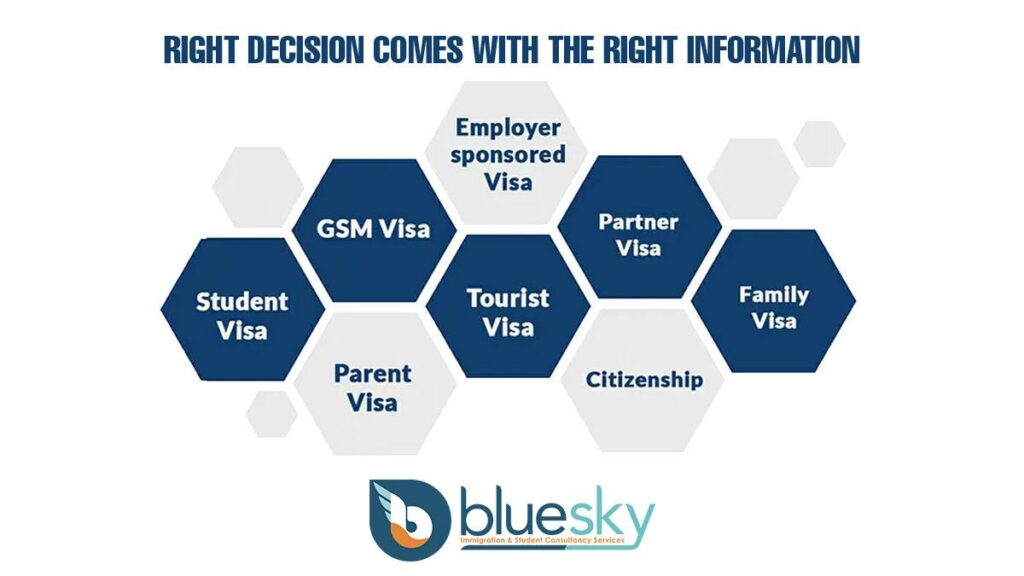 Bluesky immigration and Students Consultancy Services Services