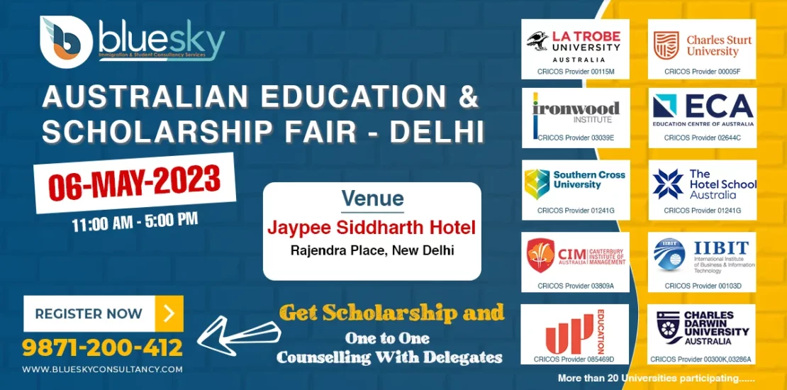 bluesky australia Education and Scholarship Fair Delhi