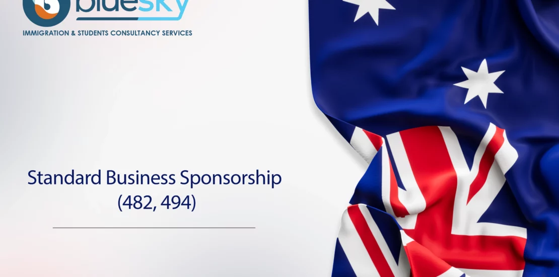 Standard Business Sponsorship (482, 494)