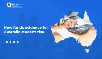 New funds evidence for Australia student visa