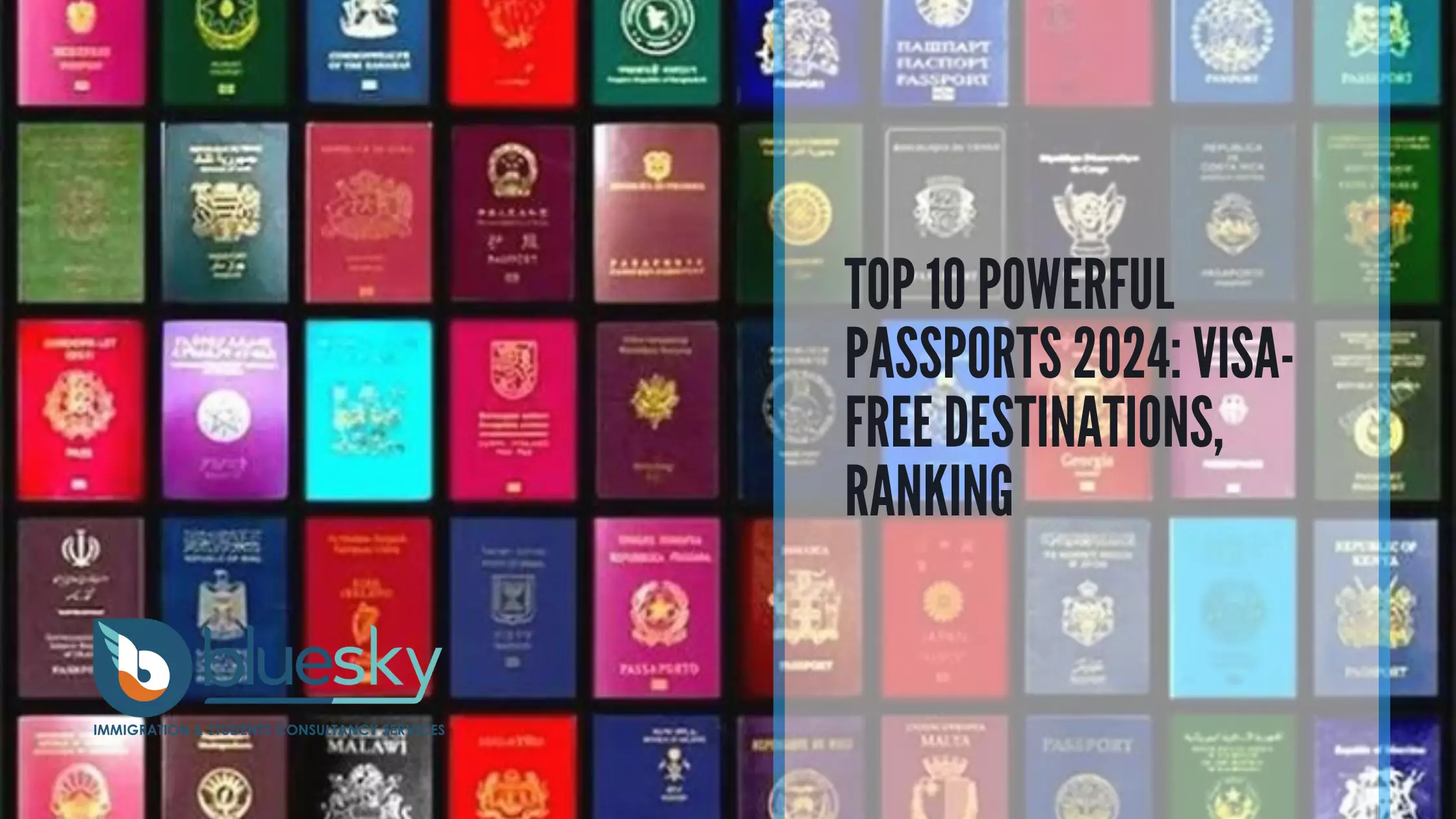 Top 10 Powerful Passports 2024 VisaFree Destinations, Ranking
