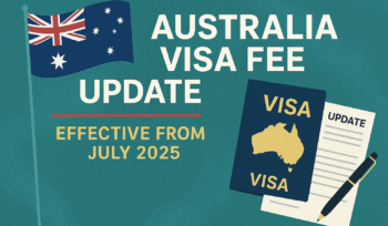 Australia Visa Fee update