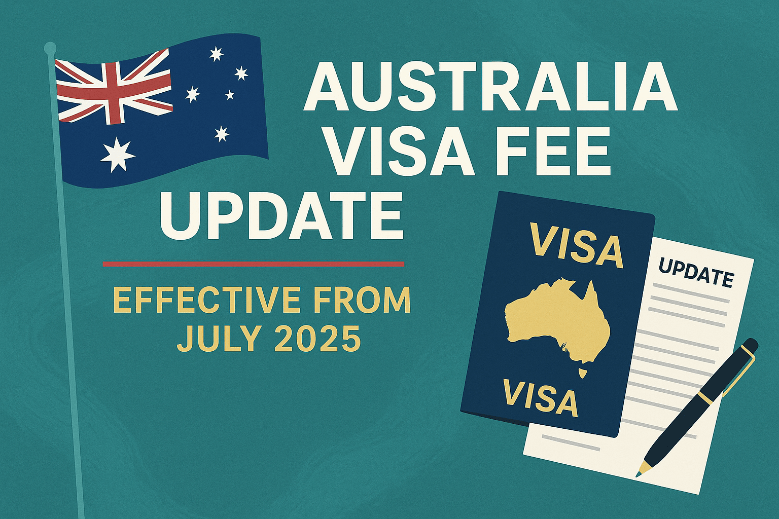 Australia Visa Fee Update – July 2025 | Key Changes, Student & Skilled Visa Costs