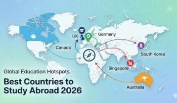 Best countries to study abroad 2026 map
