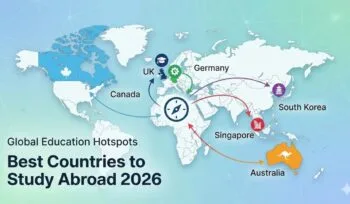 Best countries to study abroad 2026 map